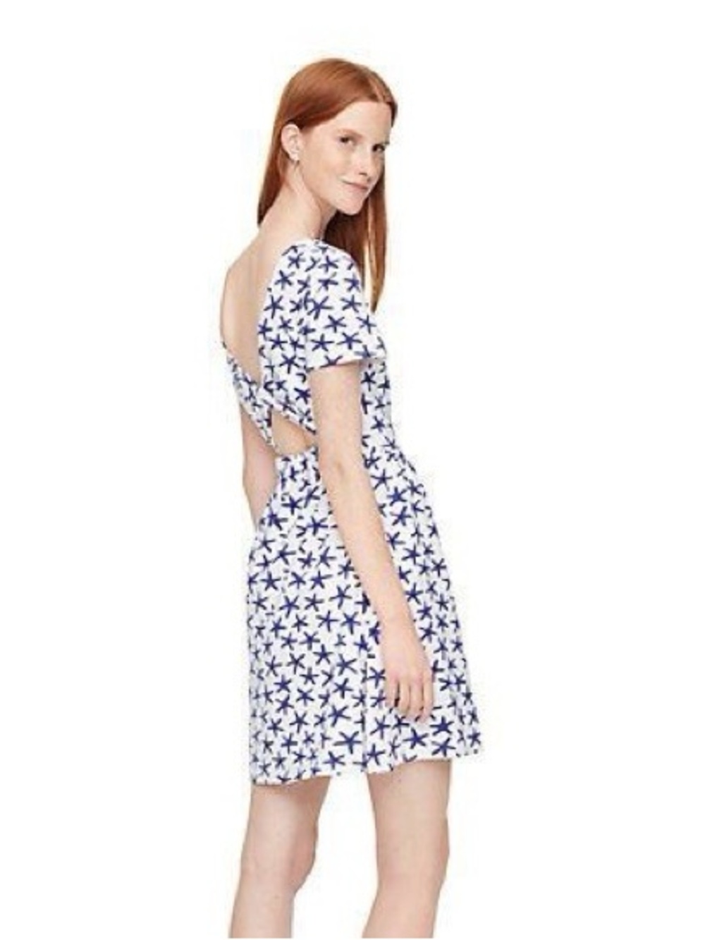 Kate Spade Broome Street Dress with Blue Starfish Print - XXL - worn once